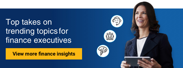 Top takes on trending topics for finance executives