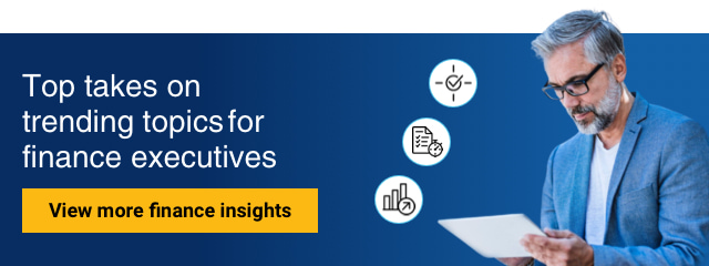 Top takes on trending topics for finance executives